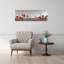 «Vibrant Poppy Field Abstract Contemporary Poppy Flower Landscape», art mural-834340759