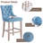 Contemporary Velvet Counter Height Bar Stools (Set of 2)-101693804