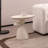 End Table, Fiberglass Side Table, Modern Minimalist Corner Table, Coffee table with Decoration,  Home Decor for Living Room, Bedroom, Guestroom