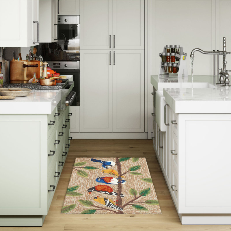 Tapis de cuisine Brodyn, Rectangle 2 pi x 3 pi, Tanné