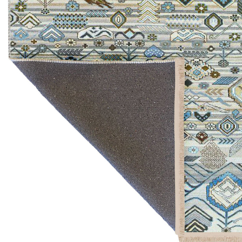 Tapis décoratif à motifs mixtes et à motifs mixtes de la collection Barcelona, Rectangle 3 pi 9,81 po x 4 pi 11,06 po