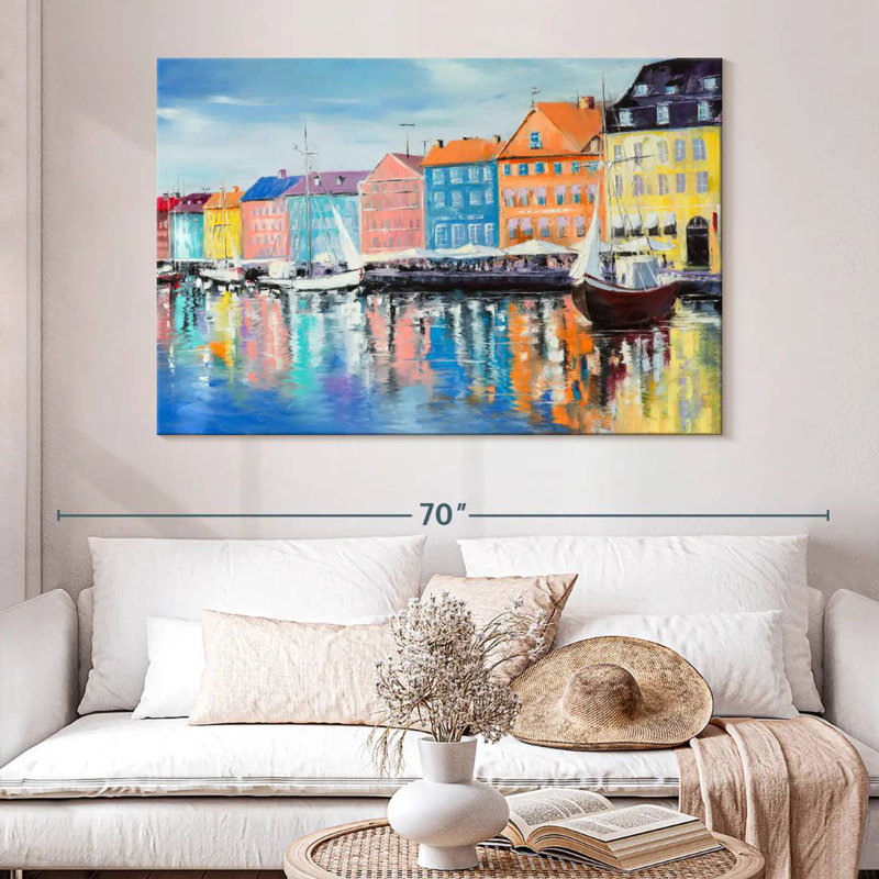 Ravi Cafes By Copenhagen Canal, H 34 po x l 51 po