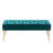 Aghvarth Versatile Tufted Velvet Bench with Gold Metal Legs-1507830247