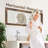 Wood Full Length Mirror, 48" X 14" Wall Mirror With Wood Frame, Full Length Door Mirror, Hanging Mirror Body Mirror For Bedroom, Rustic Frame