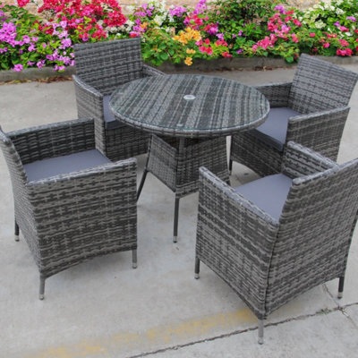 Rattan Cube Dining Set