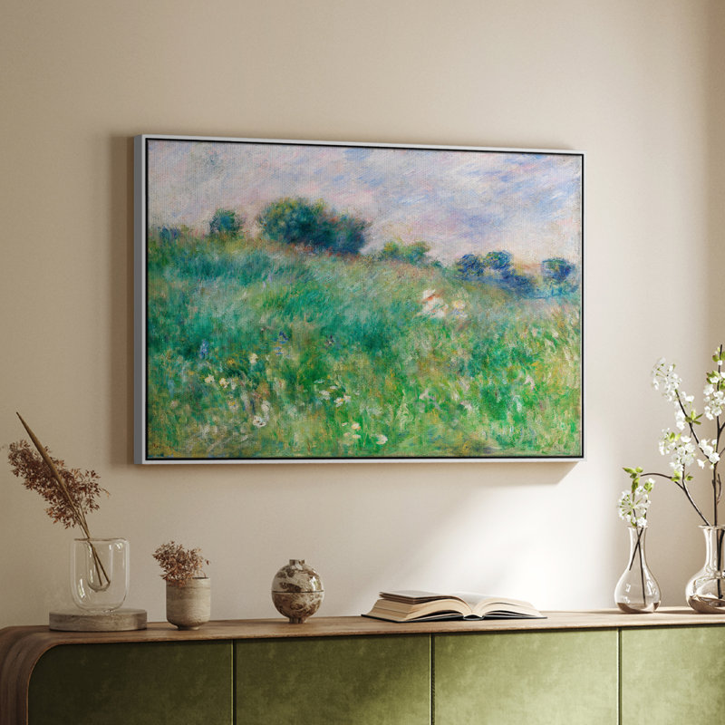 «Vintage Landscape - XXIX» sur toile, Blanc, H 27 po x l 41 po