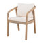 Oltmann Patio 5-Piece Acacia Wood Dining Set With Extendable Table & Cushions