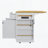 48 Inch Kitchen Island With Drop Leaf,Power Outlet,Internal Storage Rack,Rolling Kitchen Storage Cart On 5 Wheels With 5 Open Side Racks(Not Include Stools)-966545454