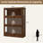 Display Cabinet With Acrylic Glass Doors,3-Tiers Curio Cabinet With LED Lighting For Collectibles, Collectibles Toy Organizers Rack & Display Shelf Display Case Storage Cabinet, Black-842006211