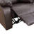 Brown Vegan Leather Manual Recling Chair-225230941