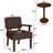 32.6'' Tall Modern Leather Tufted Upholstered Accent Armchair With Solid Wood Frame-325981092