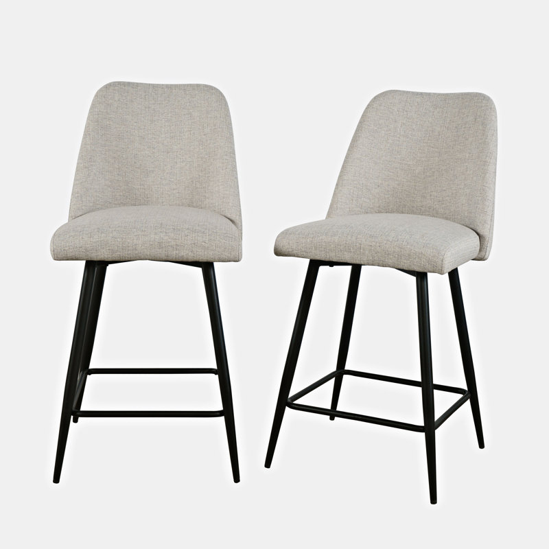Tabouret de comptoir 25 po Caistance, Beige naturel