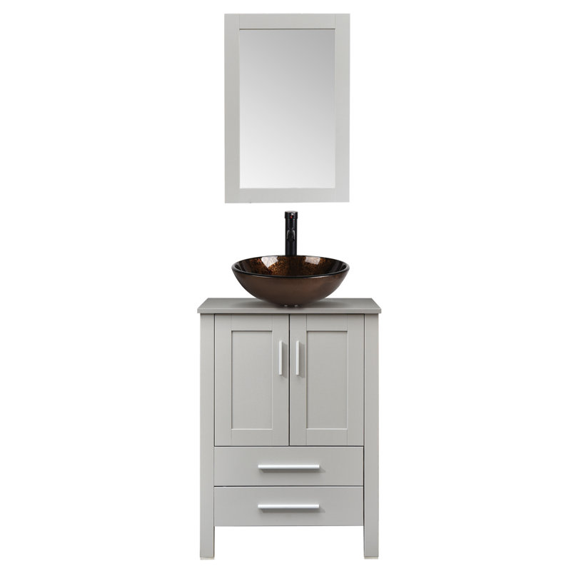 Bryan 24" Single Bathroom Vanity Set with Mirror
