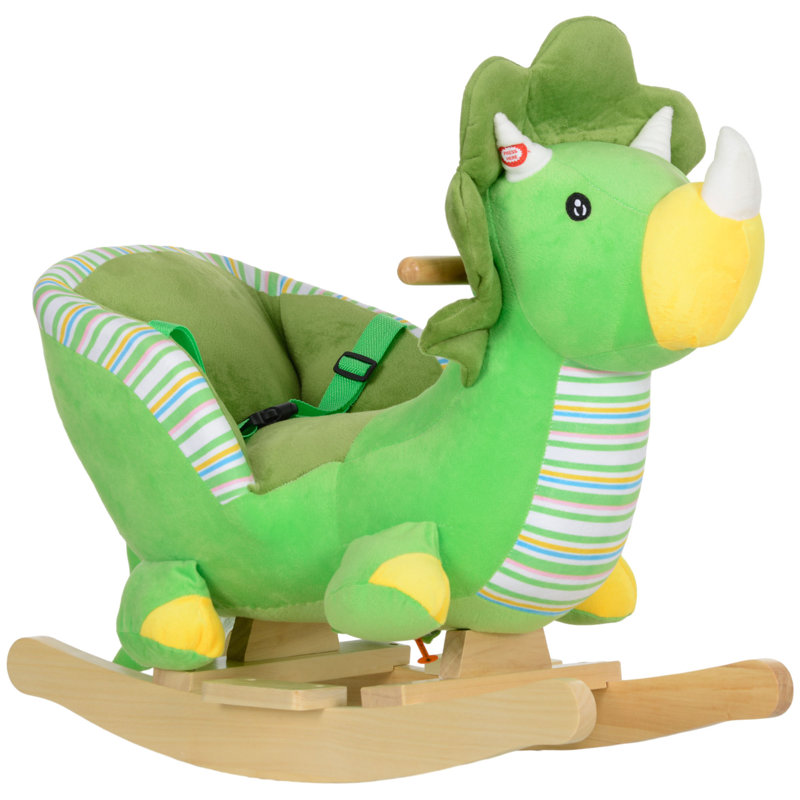 Richarson Rocking Animal with Animal Sounds for Toddlers 18-36 Months, Green