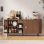 Buffet avec grand tiroir, buffet avec porte coulissante Tambour et tablette réglable-603300521-591230544