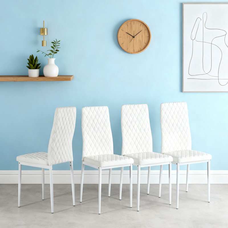 Ensemble de chaises de conférence Modern Home, 4, Blanc