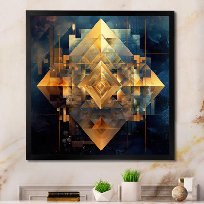 " Gold Cubist Visions III "