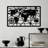 Stylish Black Metal Wall Accessory, 19.7 x 32.3 inches | 100% Durable Metal, Thickness: 0.06 inches | Lightweight at 1.8 lbs, Perfect for Home Décor & Modern Spaces | Easy to Hang, Unique Design-1903008795