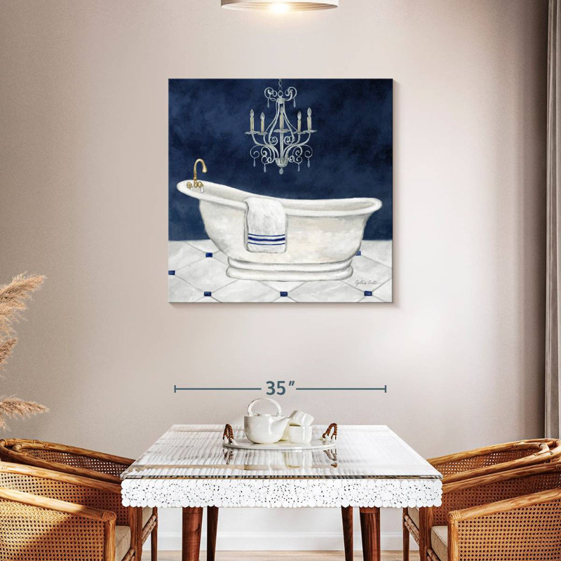 Bain bleu marine Kerrick I, H 36 po x l 36 po