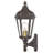 7-Inch 1-Light TBK Outdoor Wall Lantern Clear Glass-101231025