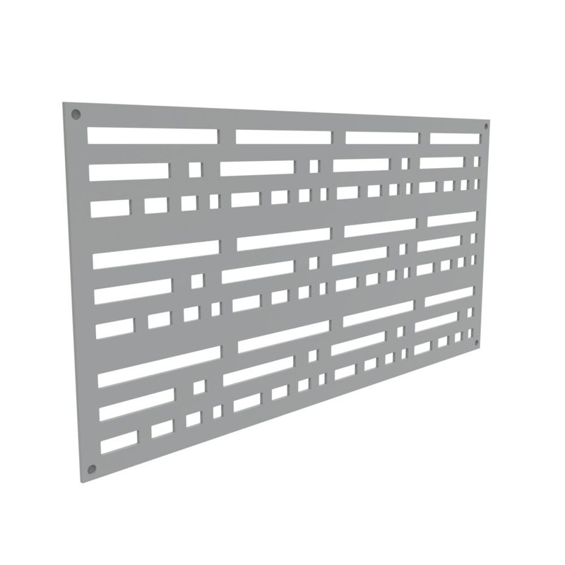 Paravent 2 pi x 4 pi Morse, gris