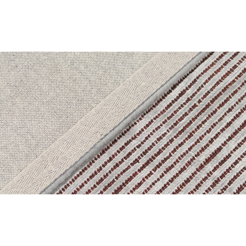 Hand Woven Wool Striped Area Rug