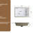 Rectangular Undermount Bathroom Sink, 15 - Inch Wide, 22 Long, White High Fired, Acid , Stain Proof, Contemporary And Minimalist Vanity Setup *15 Inch Quality Ceramic, Low Water Absorption, Smooth