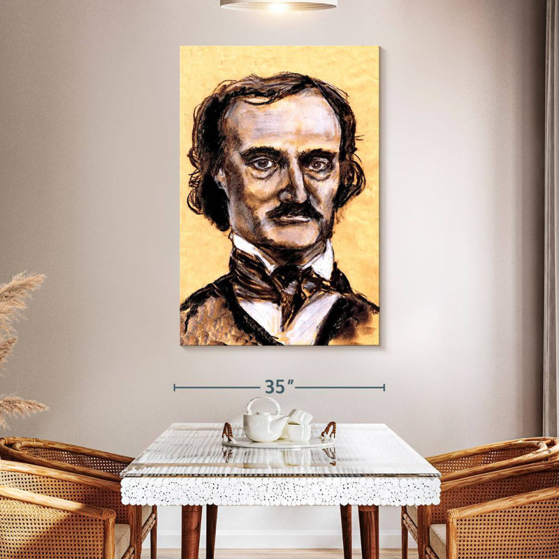 Classic Edgar Allan Poe, 51" H x 34" W