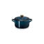 Le Creuset Stoneware Noël Collection Mini Round Cocotte With Gold Star Knob, 24 Oz. - Shell Pink-1082879240