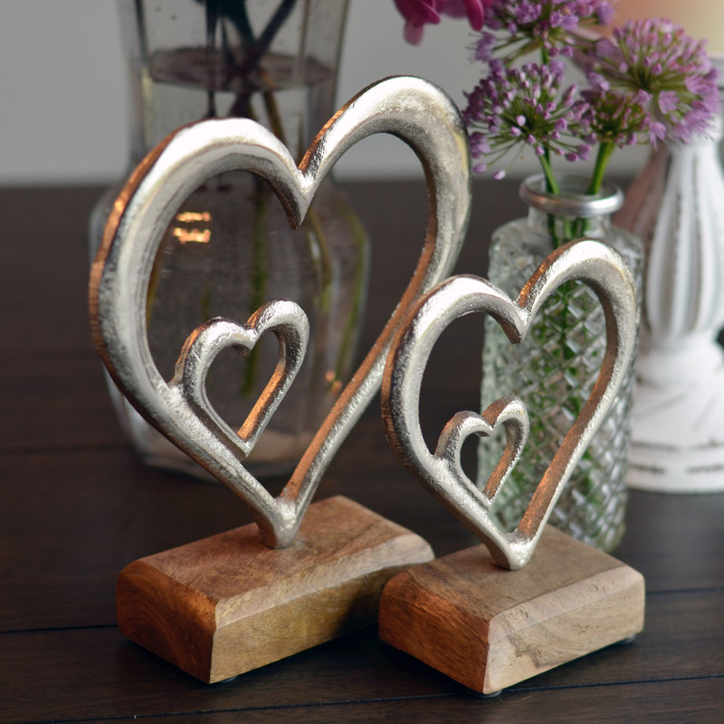 Dua Double Heart Figurines