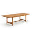 Ensemble de table de salle à manger extensible et chaises d'extérieur 15 pièces Wayland | Finition teck | Idéal pour le patio, la table et les chaises brunes-1490059295-1490059289