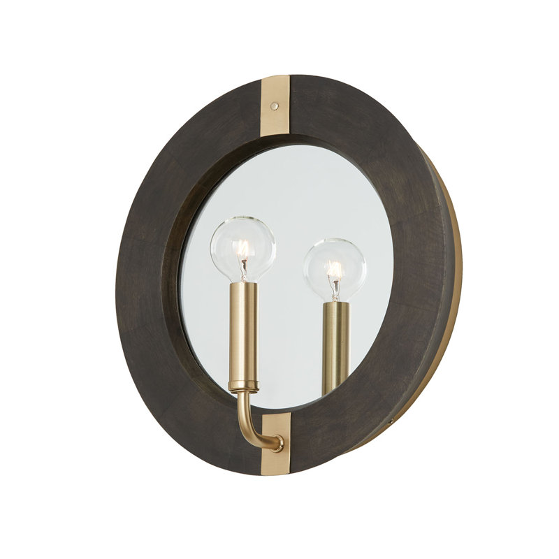 Applique murale à bougie en acier 1 lumière Finn, Noir
