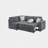 84"W 3-Piece Pull-Out Sectional Sofa Bed-1802443495