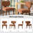 Keim Mid Century Modern Dining Chair with Solid Wood Legs Set of 2-1056564837