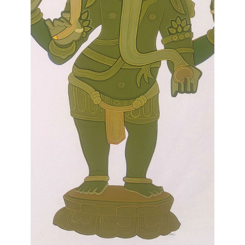 Ganesha - Siddhi Vinayak | Acrylique sur toile | Par Tailor Srinivas