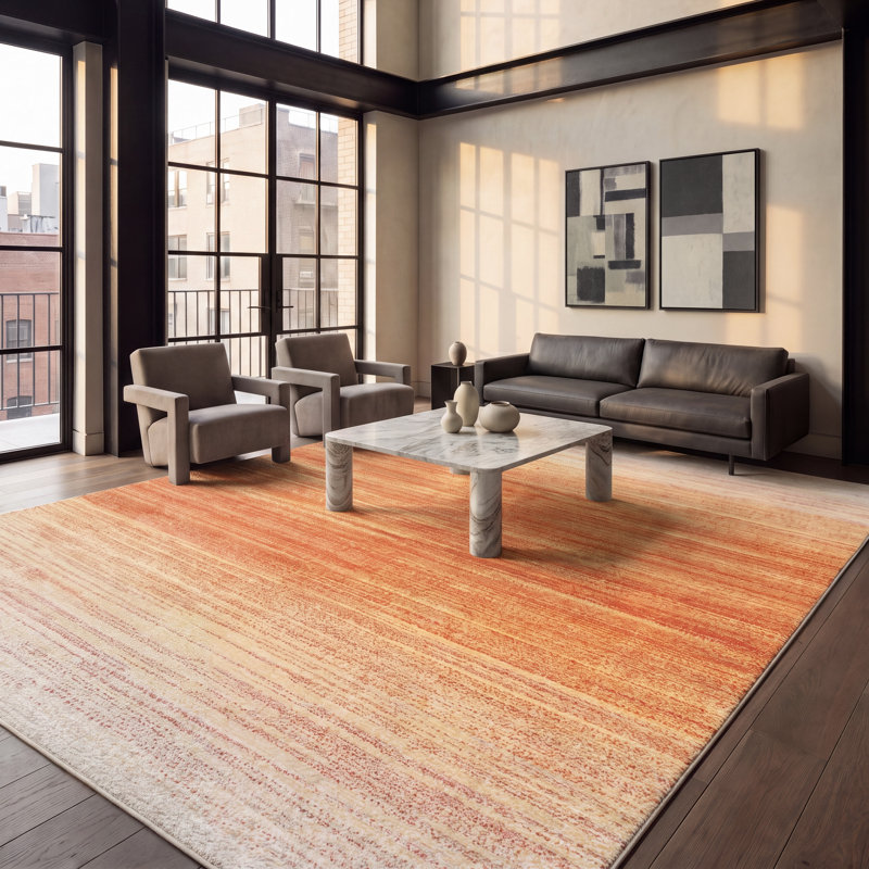 Tapis abstrait Merethe Performance, Rectangle de 10 pi x 14 pi