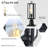 Embree 2 Pack Pier Mount Light with Dusk to Dawn Sensor, Outdoor Post Light Fixture with Transparent Glass