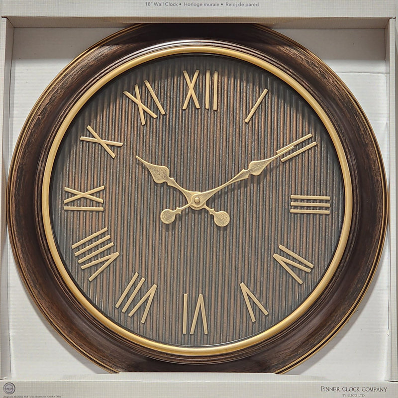 Horloge murale Grena, gris