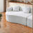 Elegant Chenille Curved Sofa, High-density Foam, Modern Living Room Couch