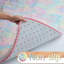 Tapis rose à poils longs fait à la main-905978203