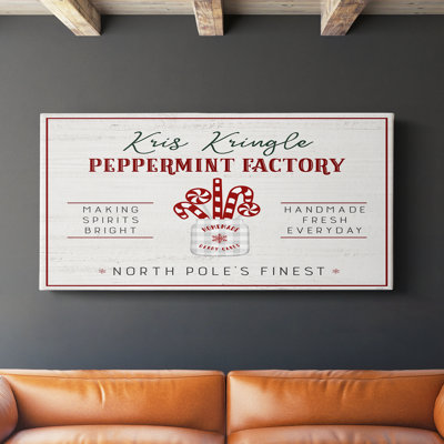 Peppermint Factory - Toile tendue avec châssis - Prêt à accrocher