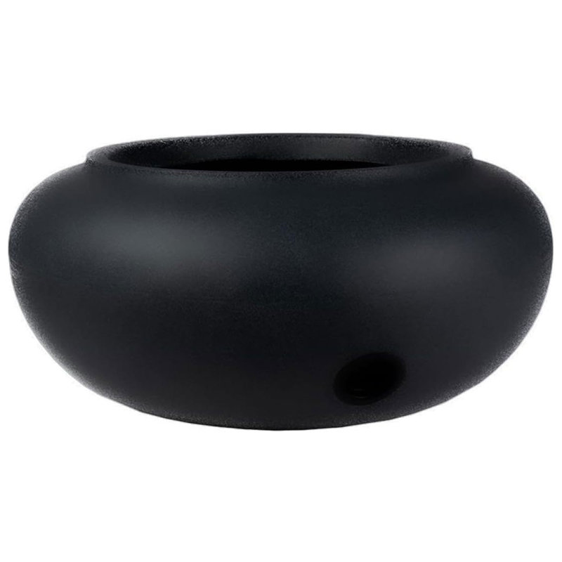 Latitude Run® 21 Inch Garden Hose Planter Pot for Patio, Garden & Lawn, Black