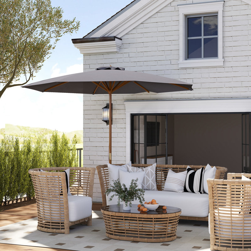 300cm Cantilever Parasol, Dark Grey