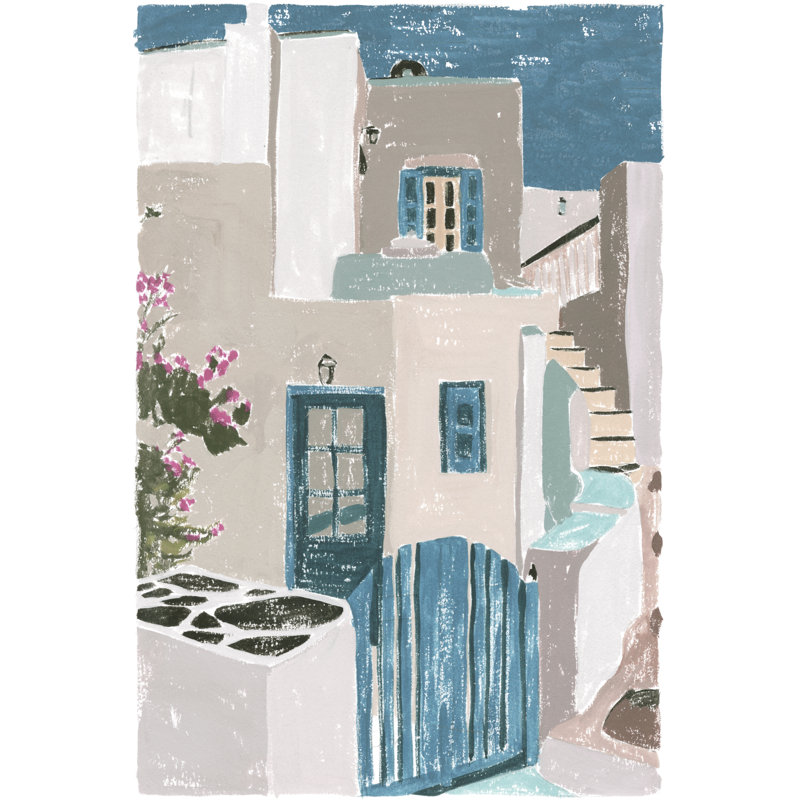 «La Isla II» par Melissa Wang, reproduction d'art sur toile tendue, H 48 po x l 32 po