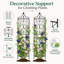 Ensemble de 2 treillis en métal pour plante à motif de volutes de 72 po-134267938