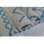 Chevron ivoire/tapis décoratif turquoise Jacoby-26067144