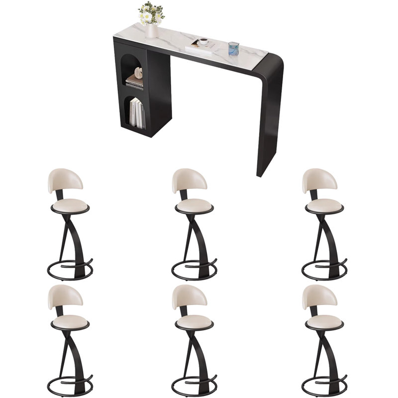 Plourde, Blanc / Gris, H 41,3 po x L 70,8 po x l 15,7 po, Noir