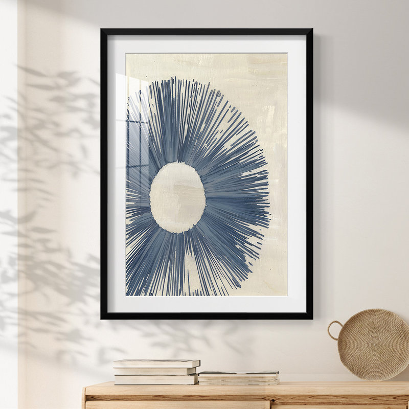 Blue Burst II - impression encadrée, Noir, H 28,5 po x l 20,5 po