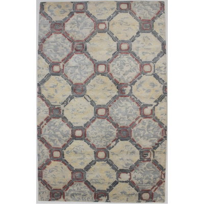 Tereasa Performance Wool Geometric Indoor Rug