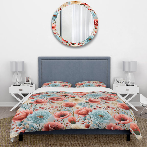 East Urban Home Delynne Floral Duvet Cover Set | Wayfair